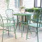 Patio Chair And Table Outdoor Metal Furniture Modern Design Vintage Style