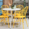 Patio Chair And Table Outdoor Metal Furniture Modern Design Vintage Style