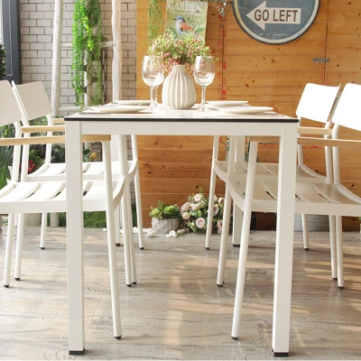 Outdoor Restaurant Furniture Tables And Chairs Set Large Amount Of Containers