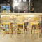 Commercial Furniture Wooden Stools Bar Chairs High Chairs For Counter Bar Stool