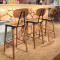 Commercial Furniture Wooden Stools Bar Chairs High Chairs For Counter Bar Stool