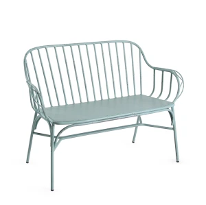 Outdoor Leisure Bench With Backrest Garden Furniture Lounge Chair Stacking Design