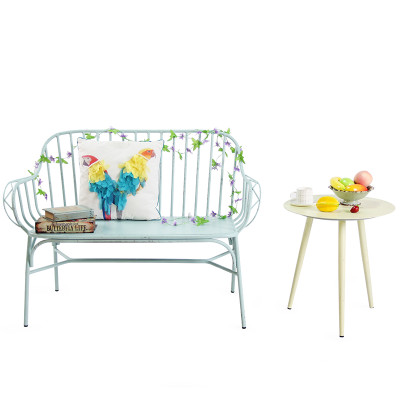 Metal Double Chair Industrial Style Household Furniture Casual Love Chair For Indoor