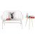 Metal Double Chair Industrial Style Household Furniture Casual Love Chair For Indoor