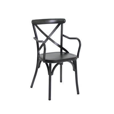 Prix de gros de meubles de salle à manger de chaise latérale vintage en aluminium de fauteuil de loisirs à la maison