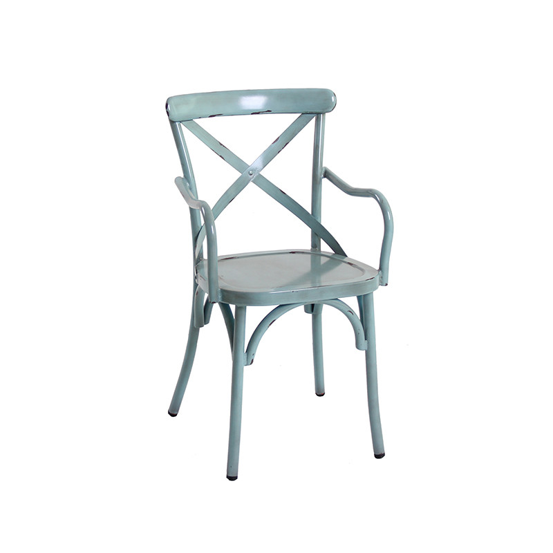 Garden Armchair Metal Furniture Big Seat Size Vintage Chair For Outdoor Use Outdoor Chairs