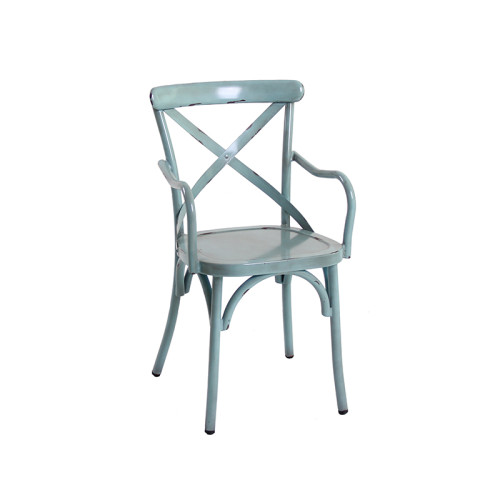 Chaise vintage de grande taille de siège de meubles en métal de fauteuil de jardin pour l'usage extérieur