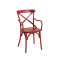 Garden Armchair Metal Furniture Big Seat Size Vintage Chair For Outdoor Use