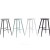 High Quality Metal Furniture Alu Bar Stool For Outdoor Garden And Patio Retro Design