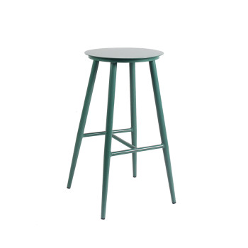 High Quality Metal Furniture Alu Bar Stool For Outdoor Garden And Patio Retro Design