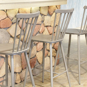 Conception moderne en aluminium en détresse de chaise haute de meubles de bar à la maison de cru de tabouret de bar