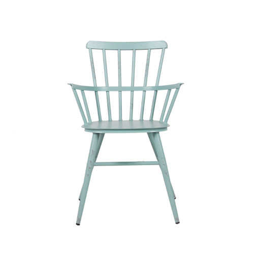 Armrest Chair Outdoor Furniture Garden Metal Chairs Hot Selling Items Customization