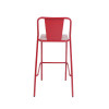 كراسي عالية داخلية أثاث بار كرسي أحمر من الألومنيوم لبسترو ومطعم