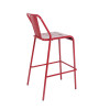 Silla roja de aluminio de los muebles de la barra de las sillas altas interiores para los bistros y el restaurante