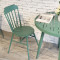Household Furniture Iron Dining Chair Vintage Furniture Stacking Metal Chairs