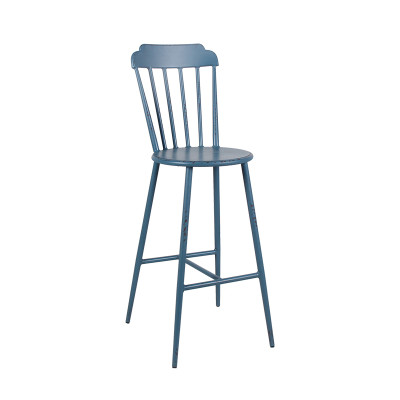 High Bar Crown Chair Steel Material Modern Design Vintage Bar Stool Chair