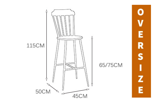 Bar Chair Crown Design