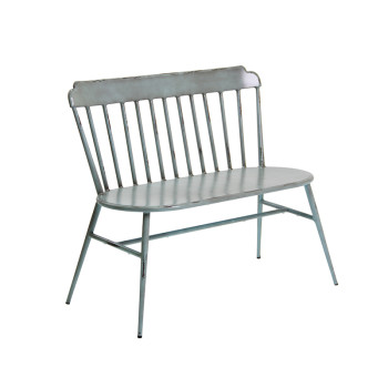 Living Room Metal Home Furniture Side Chair With Cushion Lightweight Double Chair