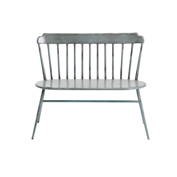 Metal Love Chair Stackable Outdoor Furniture Double Chair For Garden And Restaurant