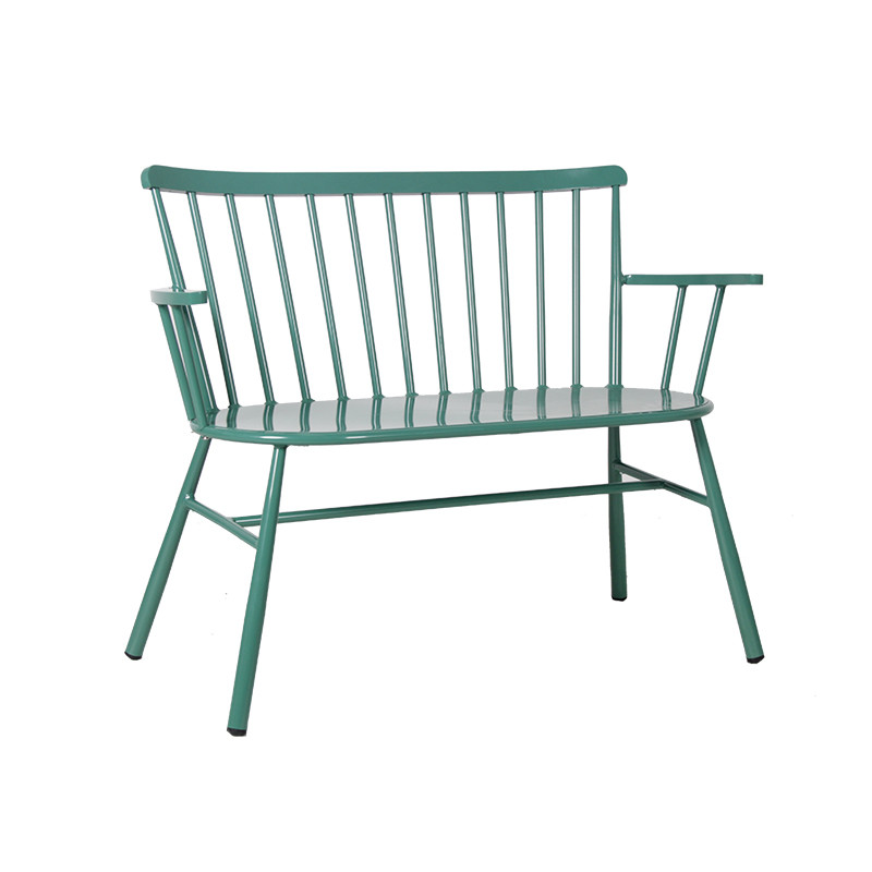 Classic Outdoor Bench With Armrest Home Garden Furniture Outside Love Armchair Outdoor Chairs