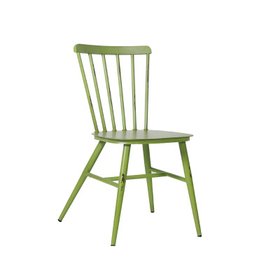 Home Use Garden Dining Furniture Retro Steel Chair Stacking Modern Design