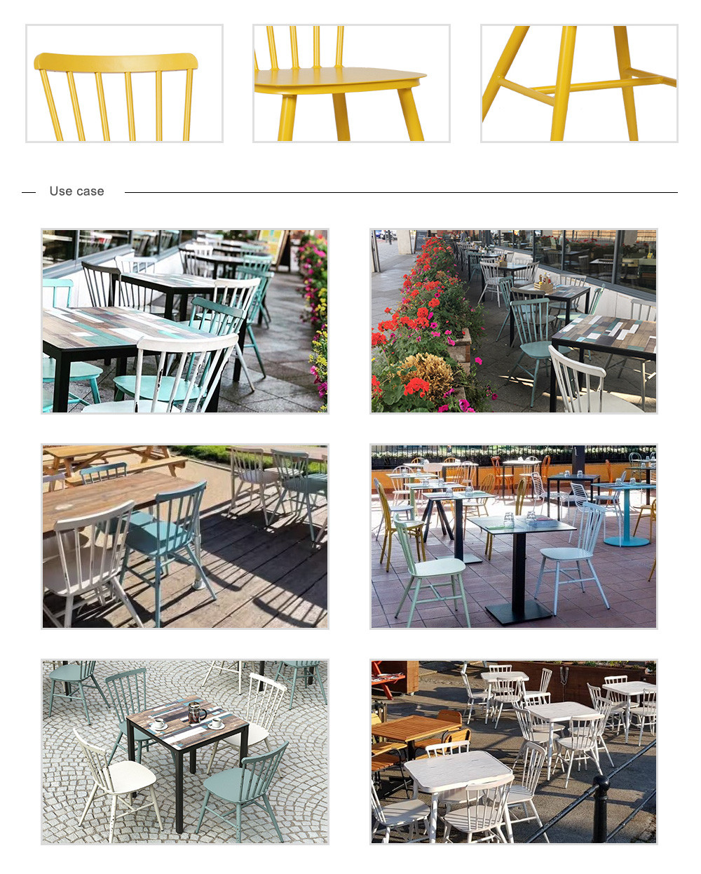 Muebles de restaurante al aire libre