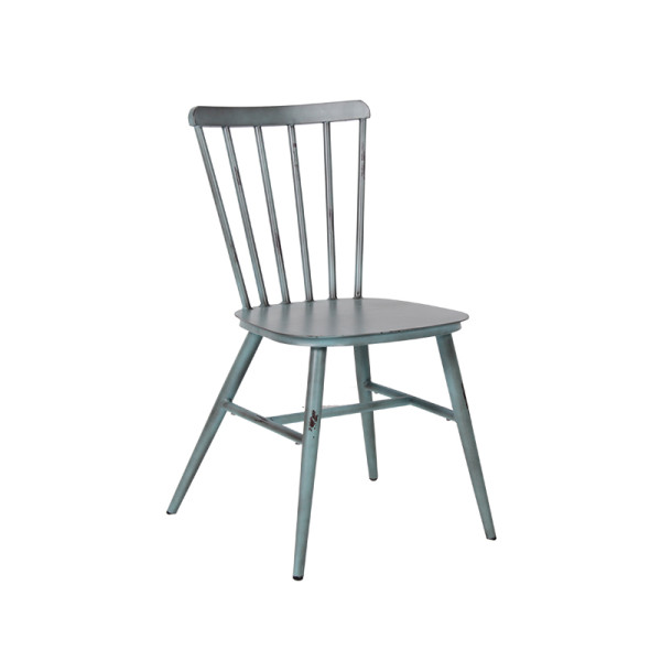 Indoor Restaurant Hospitality Furniture Vintage Metal Dining Chair For Coffee Shop