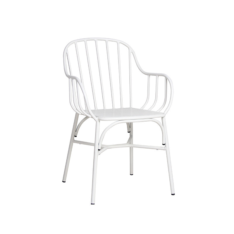 Commercial Restaurant Dining Chair Furniture Wire Chairs With Armrest