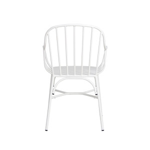 Commercial Restaurant Dining Chair Furniture Wire Chairs With Armrest For Cafe Shop