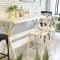 Outdoor Bar Furniture For Home Decor Metal Cross Back High Chair Classic Design