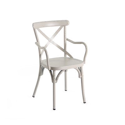 Furniture Wholesaler Outdoor Coffee Shop Metal Chair Waterproof Dining Furniture