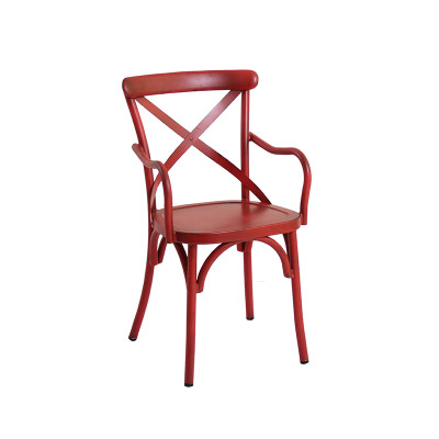 Furniture Wholesaler Outdoor Coffee Shop Metal Chair Waterproof Dining Furniture