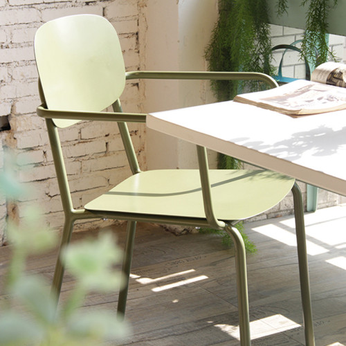 طاولة جانبية حديقة خارجية وكرسي كرسي تكديس لمطعم خارجي وحديقة