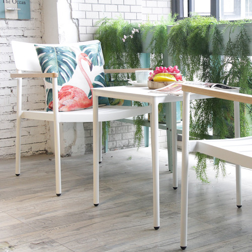 Table d'appoint en aluminium de haute qualité de table d'appoint de café extérieur pour le jardin