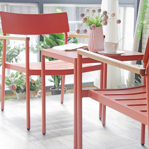 Table d'appoint en aluminium de haute qualité de table d'appoint de café extérieur pour le jardin