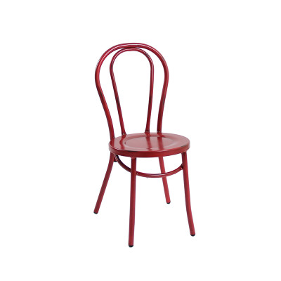 Café d'intérieur de chaise de terrasse durable de meubles en métal dinant la conception moderne de chaise