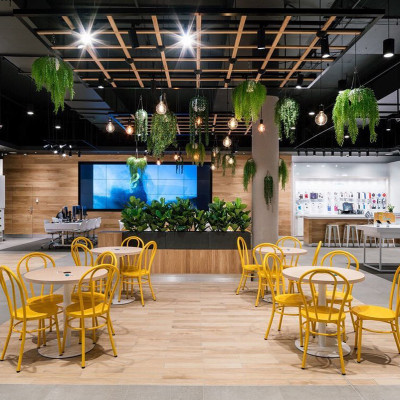 Indoor Terrace Chair Durable Metal Furniture Coffee Shop Dining Chair Modern Design