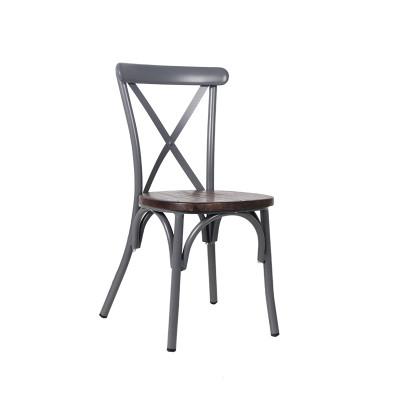 Home Dinning Furniture Timber Seat Chair High Quality Metal Furniture For Dining Room