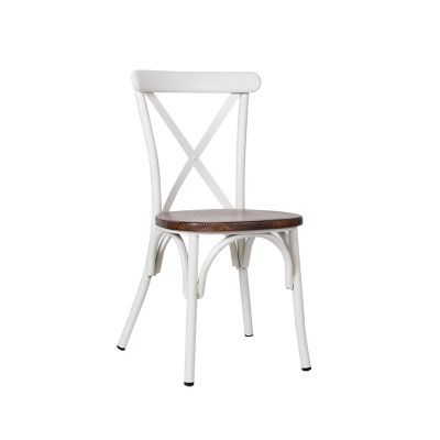 Home Dinning Furniture Timber Seat Chair High Quality Metal Furniture For Dining Room