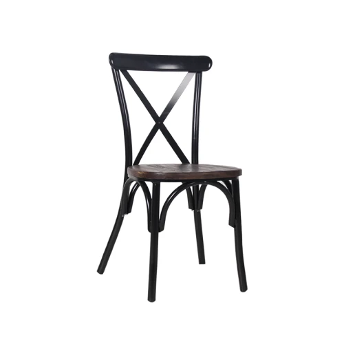 Commercial Indoor Restaurant Metal Chair For Dinning Room Stacking Dining Chair