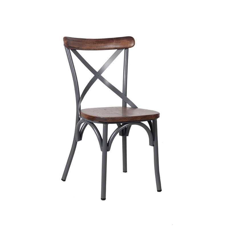 Restaurant Industrial Chairs Terrace Nordic Dining Chairs Modern Wooden Design Indoor Chairs