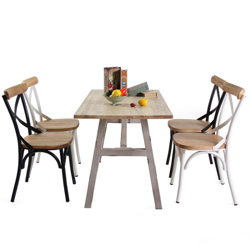 مطعم الكراسي الصناعية تراس كراسي طعام إسكندنافية تصميم خشبي حديث