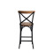 Famous Cross Back Bar Chair Metal Frame With Timber Back And Seat Bar Stool For Restaurant And Bar