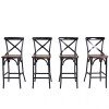 Bar Chair Furniture Solid Wood Seat For Indoor Restaurant And Club 65cm &75cm Seat Height