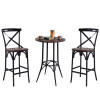 Bar Chair Furniture Solid Wood Seat For Indoor Restaurant And Club 65cm &75cm Seat Height