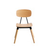Chaise de salle à manger en bois meubles de restaurant siège en contreplaqué et chaise de copine de café-restaurant de dossier