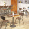 Metal Frame Plywood Dining Chair Commercial Restaurant Wooden Furniture Chairs