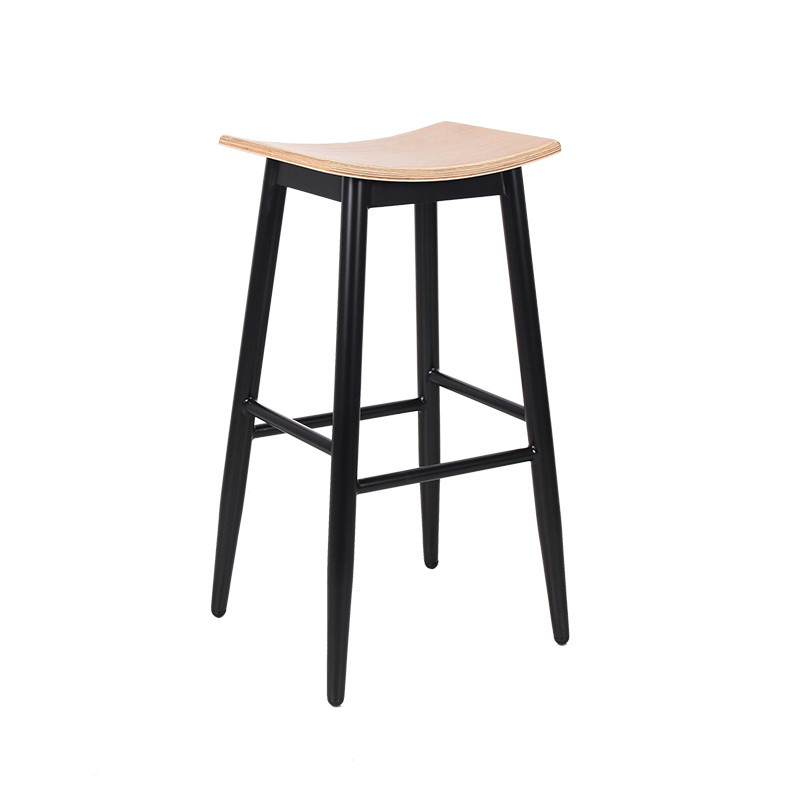 Modern Counter Bar Stool Wooden Restaurant And Bar Side Stool Coffee