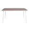 Outdoor Dining Table Aluminum Garden Furniture Metal Table Waterproof For Home Patio