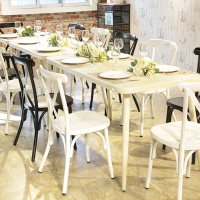 Indoor And Outdoor Event Furniture Rental Table Lightweight Metal Table For Party